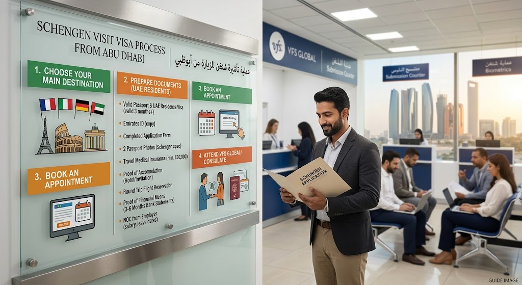 Schengen Visit Visa from Abu Dhabi